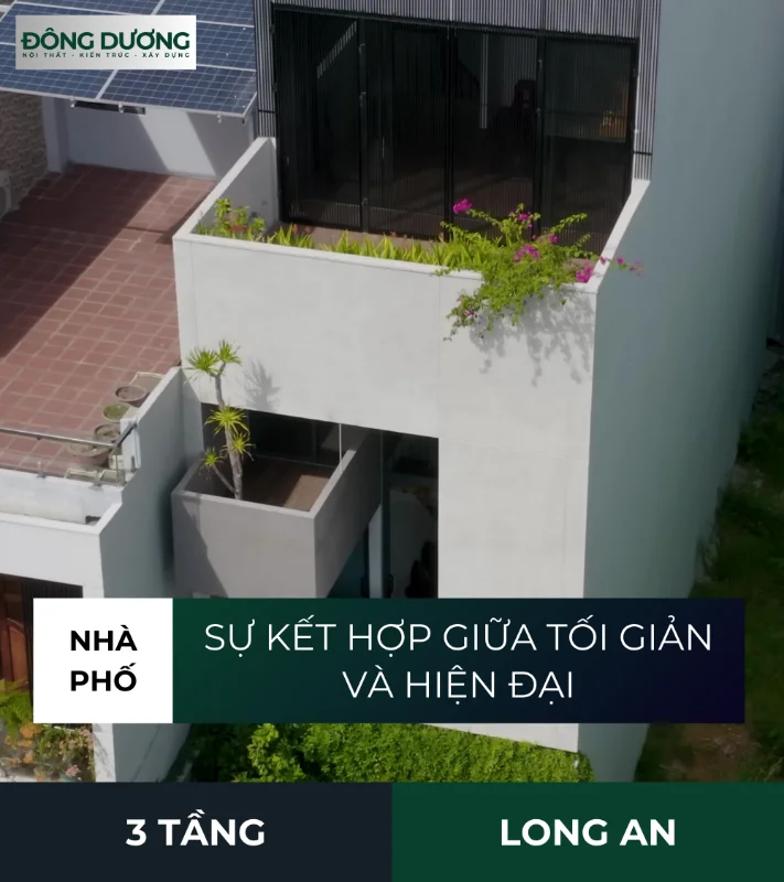 Nhà phố kết hợp tối giản và hiện đại